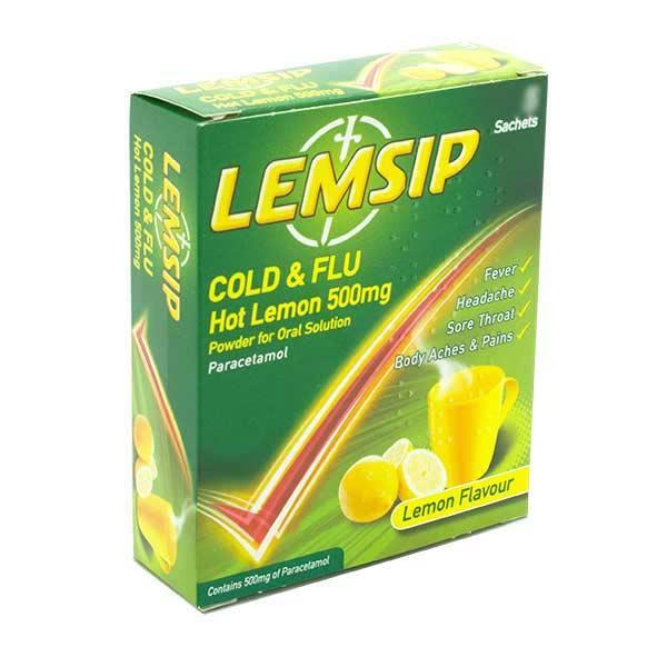 Lemsip Cold and Flu Lemon  5 Pack 