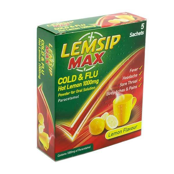 Lemsip Max Cold and Flu 1000mg   5 Pack 