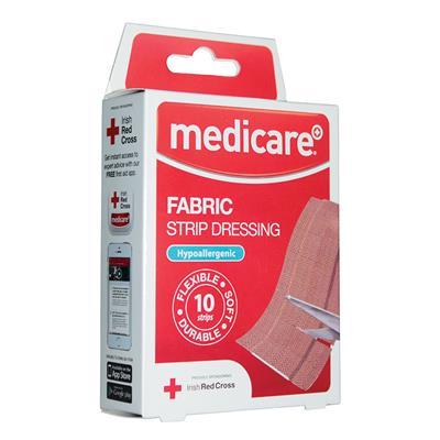 Medicare Fabric Strip 10cmx6cm  10 Pack 