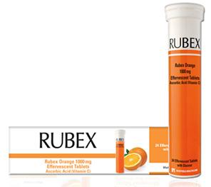Rubex Vitamin C Effervescent  20 Pack