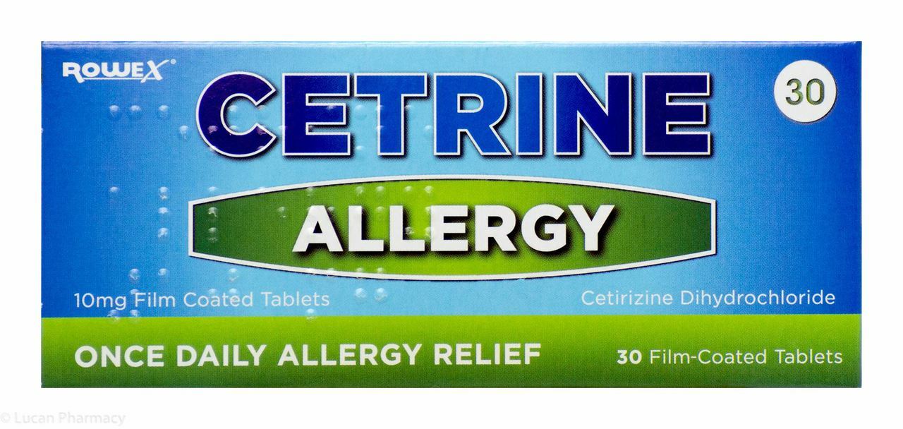 Cetrine Allergy 10mg Tablets 