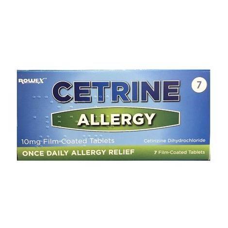 Cetrine Allergy 10mg Tablets  7 Pack 