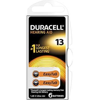 Duracell Activair Hearing Aid Batteries Size 13  6 Pack