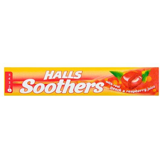 Halls Soothers Peach and Rasberry  45g