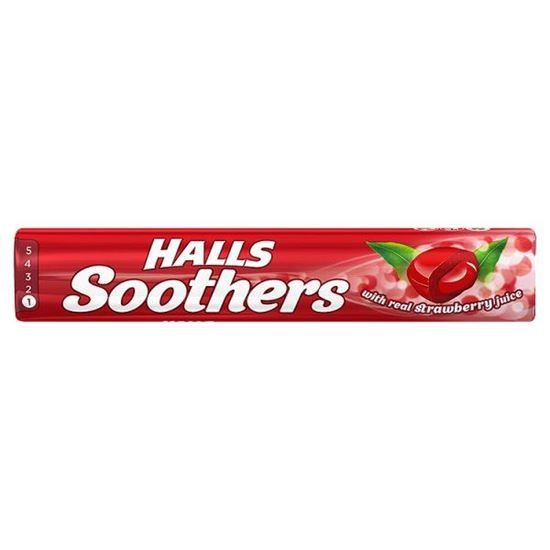 Halls Soothers Strawberry  45g