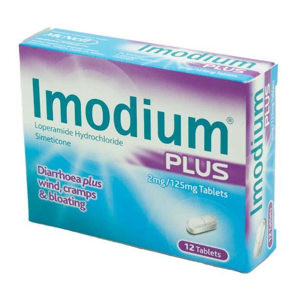 Imodium Plus 2mg/125mg Tablets  12 Pack 