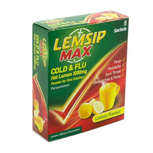 Lemsip Max Cold and Flu 1000mg   5 Pack 