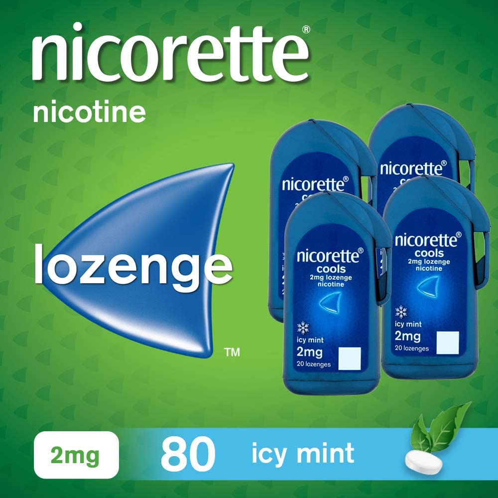 Nicorette Cool 2mg Lozenges  80 Pack 