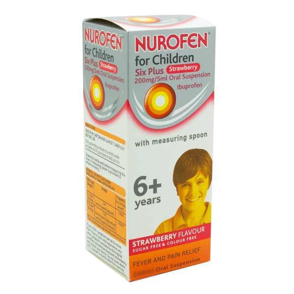 Nurofen For Children Six Plus Strawberry   200ml