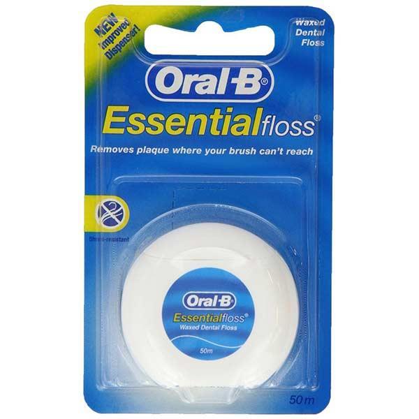 Oral B Essential Floss Mint Waxed  50m